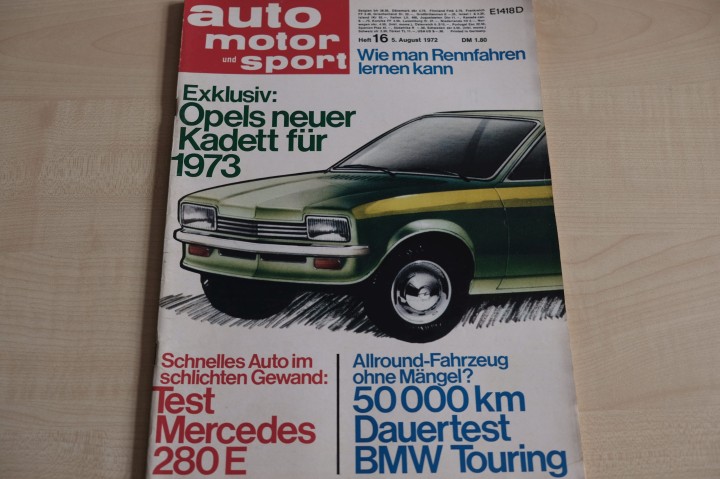 Deckblatt Auto Motor und Sport (16/1972)